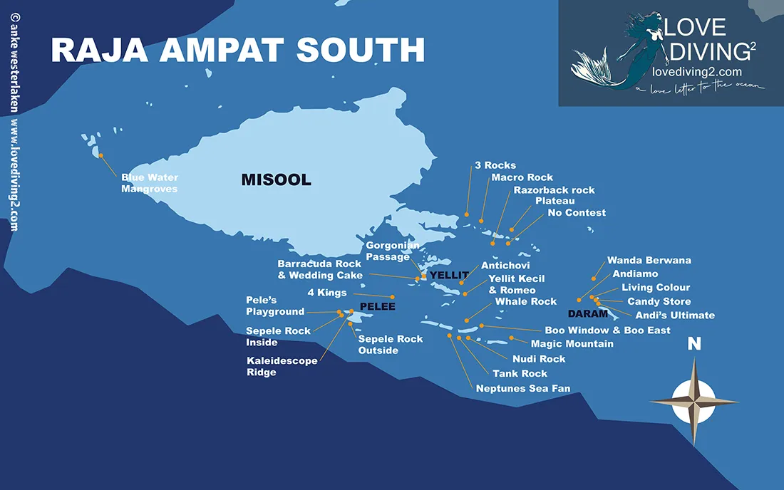 Raja Ampat Indonesia maps - LoveDiving²